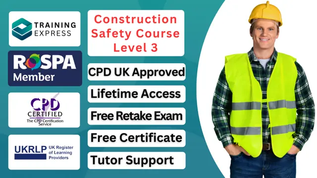 Construction Health and Safety Training (Online Course) - Level 3