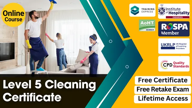 Level 5 Cleaning Certificate - CPD Certified & IOH Endorsed