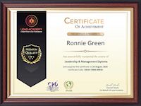 Sample Certificate of Achievement - Lead Academy