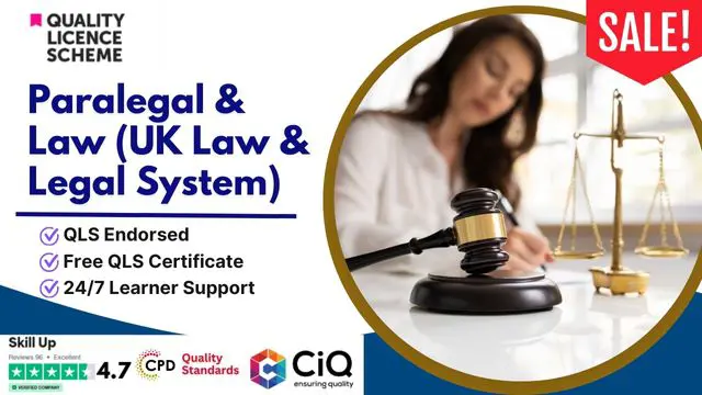 Level-5 Diploma in Paralegal & Law (UK Law & Legal System) - QLS Endorsed