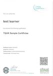 Sample Certificate