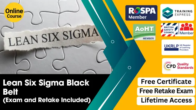 Lean Six Sigma Black Belt (Exam and Retake Included)