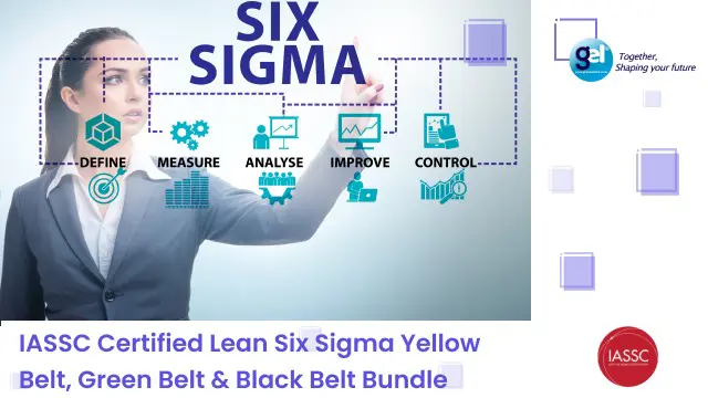 IASSC Certified Lean Six Sigma Yellow Belt, Green Belt  & Black Belt  Bundle