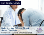 Understanding Different Mental Health Conditions - Level 2 - CPDUK Certified
