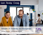 Principles of Leadership and Management - Level 3 - Online Course - The Mandatory Training Group UK -