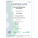 Understanding Mental Health Conditions – Level 2 – eLearning Course - CDPUK Accredited - LearnPac Systems UK -