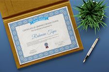 Sample Certificate for REED - Amaar School