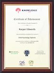 Knowledge Door Certificate  of Achievement