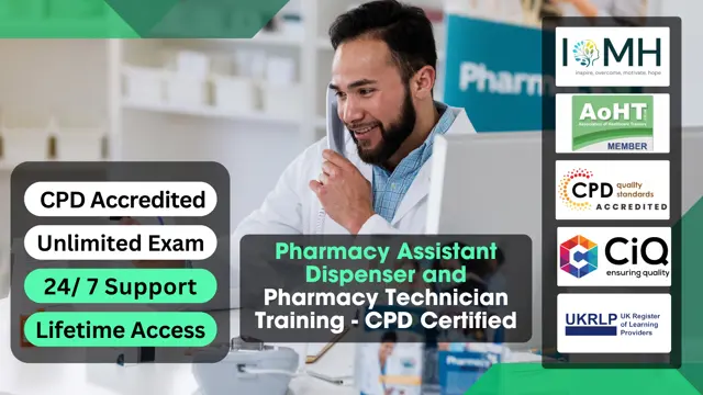 Pharmacy Assistant Dispenser and Pharmacy Technician Training - CPD Certified