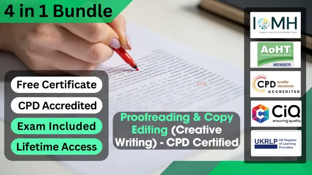 Proofreading & Copy Editing (Creative Writing) - CPD Certified