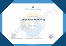 Complaints Handling PDF Certificate