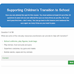 Supporting Children's Transition to Schools Quiz Overview