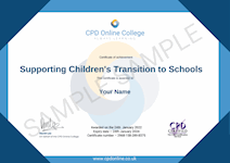 Supporting Children's Transition to Schools PDF Certificate