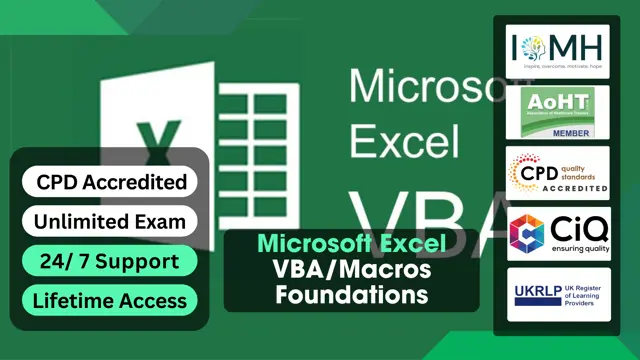Microsoft Excel VBA/Macros Foundations
