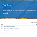 Pest Control Unit Overview