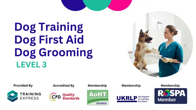 Dog Training, Dog First Aid, Dog Grooming, Dog Care & Dog Cleaning
