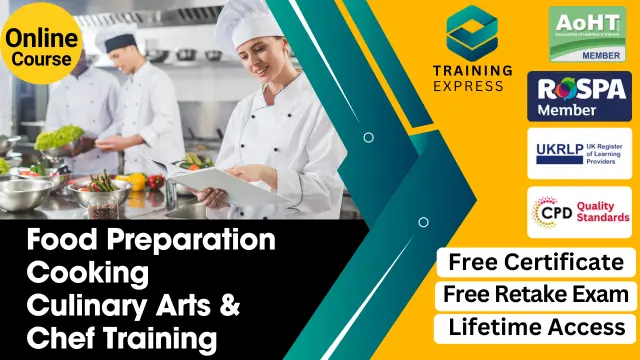 Level 2 Chef Training: Food Preparation, HACCP, Food Safety, Cooking & Culinary Arts