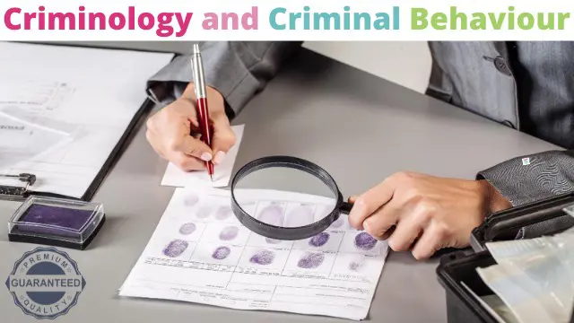 Criminology and Criminal Behaviour Psychology