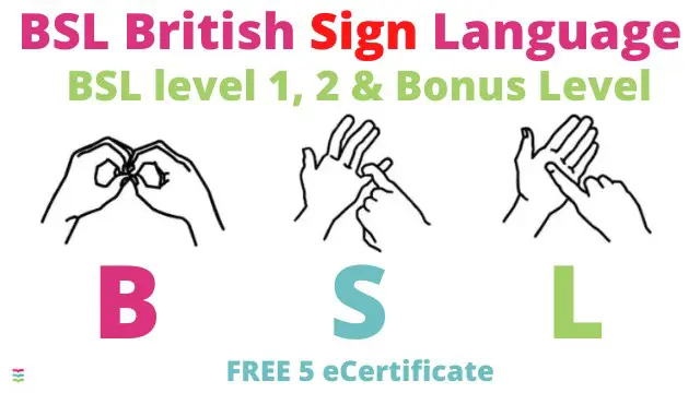 BSL British Sign Language Level 1, 2 & 3 (3 BSL Course)