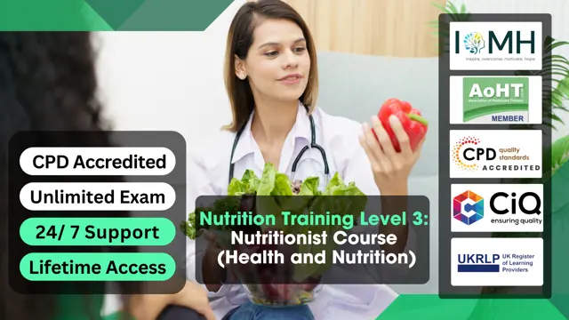 Nutrition Training Level 3 : Nutritionist Course (Health and Nutrition)