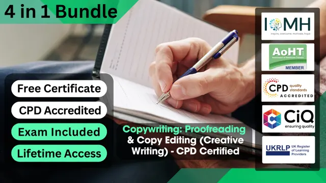  Copywriting: Proofreading & Copy Editing (Creative Writing) - CPD Certified