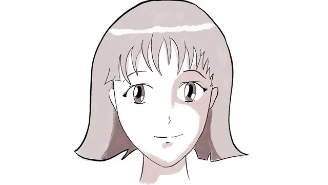 Drawing a manga face on IPAD