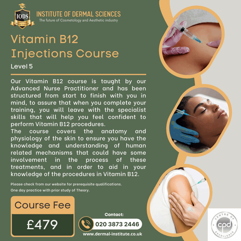 Vitamin B12 Injections Course In West London Uk