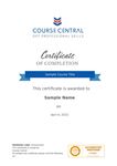 Course Sample Certificate