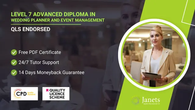 Advanced Diploma in Wedding Planner and Event Management at QLS Level 7