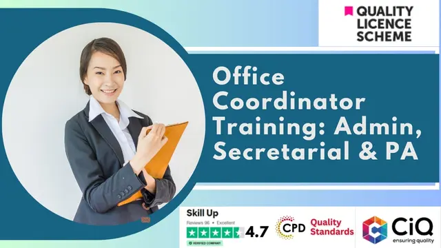 Office Coordinator Training: Admin, Secretarial & PA - QLS Endorsed