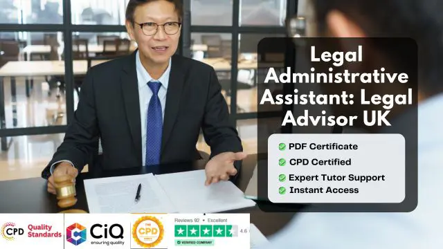 Legal Administrative Assistant: Legal Advisor UK