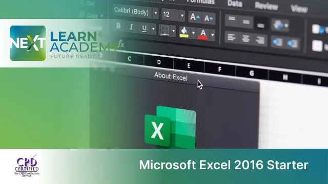 Microsoft Excel 2016 Starter