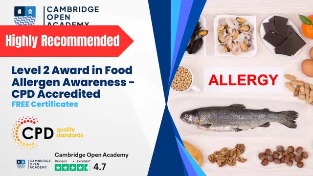 Level 2 Award in Food Allergen Awareness - CPD Accredited