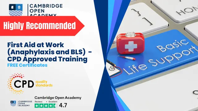 First Aid at Work (Anaphylaxis and BLS)  - CPD Approved Training