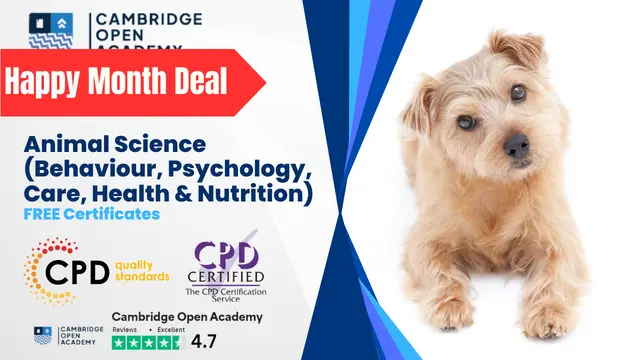 Animal Science (Behaviour, Psychology, Care, Health & Nutrition)-CPD Approved Training