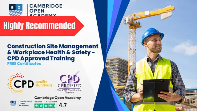 Construction Site Management & Workplace Health & Safety - CPD Approved Training
