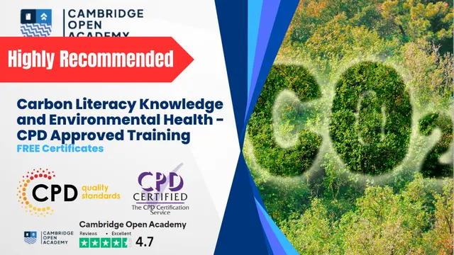 Carbon Literacy Knowledge and Environmental Health - CPD Approved Training