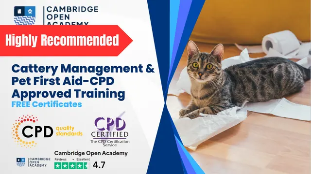 Cattery Management & Pet First Aid-CPD Approved Training