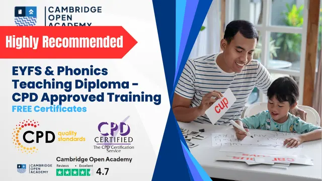 EYFS & Phonics Teaching Diploma - CPD Approved Training