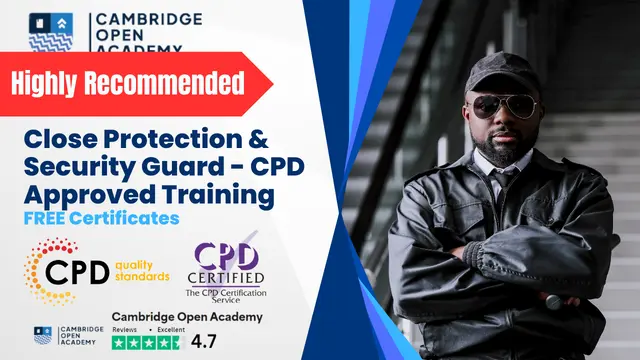 Close Protection & Security Guard - CPD Approved Training