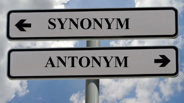 British English: Synonyms and Antonyms 