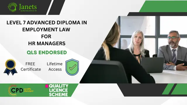 Level 7 Advanced Diploma in Employment Law for HR Managers - QLS Endorsed