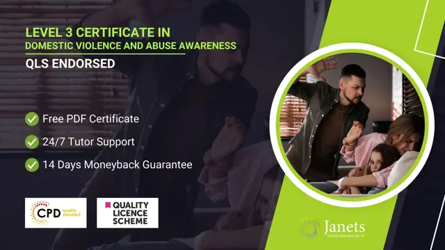 Level 3 Certificate in Domestic Violence and Abuse Awareness - QLS Endorsed
