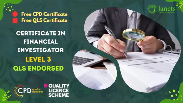 Level 3 Certificate in Financial Investigator - QLS Endorsed