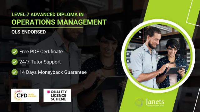 Level 7 Advanced Diploma in Operations Management - QLS Endorsed