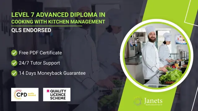 Level 7 Advanced Diploma in Cooking With Kitchen Management - QLS Endorsed