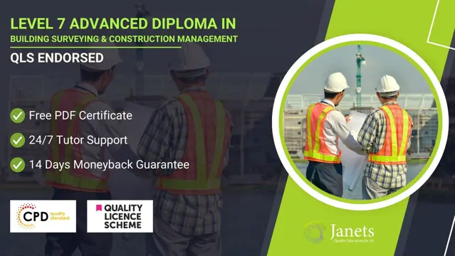 Level 7 Advanced Diploma in Building Surveying & Construction Management - QLS Endorsed