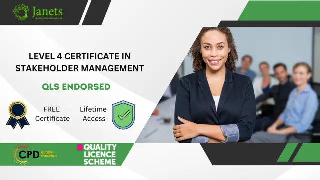 Level 4 Certificate in Stakeholder Management - QLS Endorsed