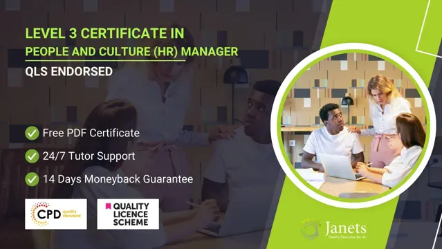 Level 3 Certificate in People and Culture (HR) Manager - QLS Endorsed