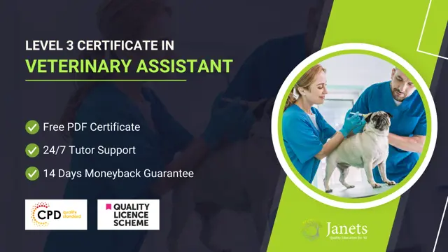 Level 3 Certificate in Veterinary Assistant - QLS Endorsed